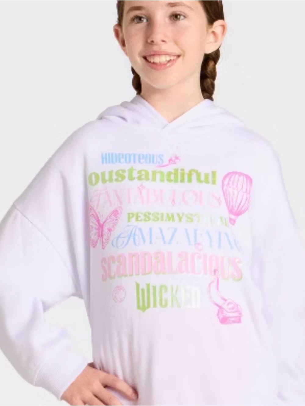 Wicked x Katie Kime Girls' Hoodie Pullover Sweatshirt
Girls Med (8)
New with Tag